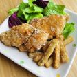サバの竜田揚げとゴボウのから揚げ