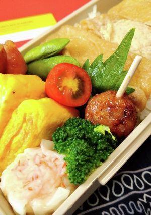 男子高校生お弁当(33)いなり丼-レシピのメイン写真