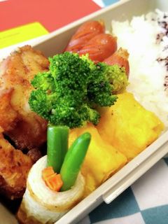 男子高校生お弁当(31)バジルからあげ-レシピのメイン写真