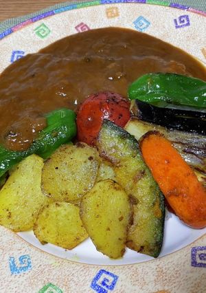 夏野菜のカレー塩カレー-レシピのメイン写真