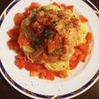 簡単☆サーモンとトマトの冷製パスタ