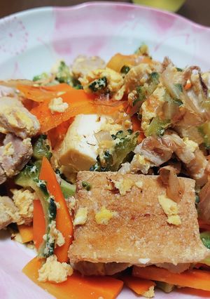 鰹節たっぷりほろ苦ゴーヤチャンプル-レシピのメイン写真