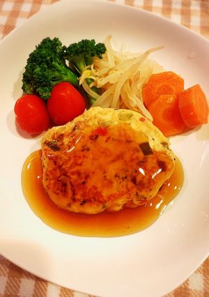 ヘルシー簡単豆腐ハンバーグ♪-レシピのメイン写真