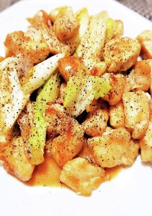 鶏むね肉の長ネギ塩レモン炒め-レシピのメイン写真