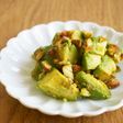 1分副菜!アボカド・アーモンド麺つゆ和え