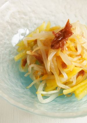 もやし・じゃが芋・梅あえ♪ホクシャキ食感-レシピのメイン写真