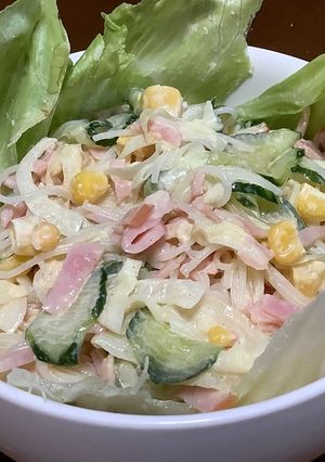 焼かないビーフンのカレー風味サラダ♬-レシピのメイン写真