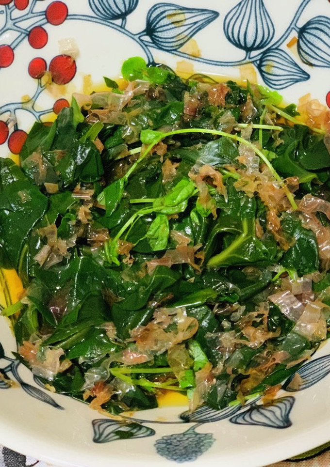 丘わかめと豆苗の鰹節和え-レシピのメイン写真