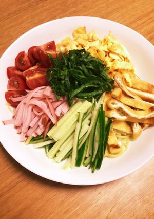 カリカリ揚げ乗せ冷やし中華-レシピのメイン写真