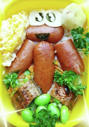 宇宙人のキャラ弁-レシピのメイン写真