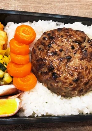 ハンバーグ弁当　0622-レシピのメイン写真