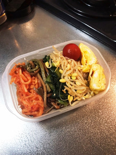 お惣菜ナムルでピビンバ弁当-レシピのメイン写真