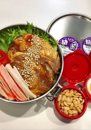 のっけ弁当2021.06.22冷うどん-レシピのメイン写真
