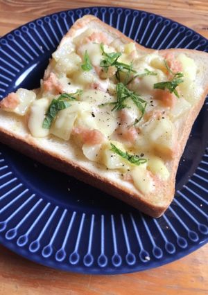 ポテトたっぷり明太子チーズトースト-レシピのメイン写真