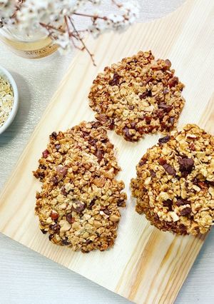 簡単!ざくざくオートミールクッキー♡-レシピのメイン写真