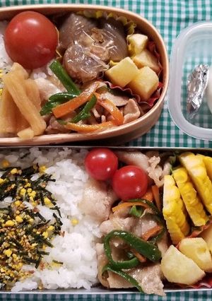 豚肉ピーマン炒め弁当(6.22)-レシピのメイン写真