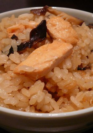 簡単　鮭と干ししいたけの炊き込みご飯-レシピのメイン写真