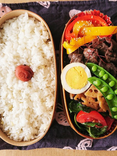 夏の弁当★牛肉のしぐれ煮とピリ辛れんこん-レシピのメイン写真