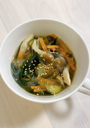 なすとわかめの中華スープ-レシピのメイン写真