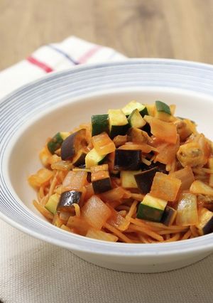 スパイシーラタトゥイユパスタ-レシピのメイン写真