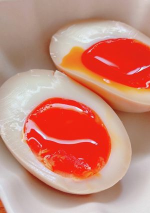 糖質制限中の煮卵-レシピのメイン写真
