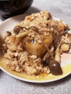 備忘録☆揚げだし豆腐、きのこあんかけ-レシピのメイン写真