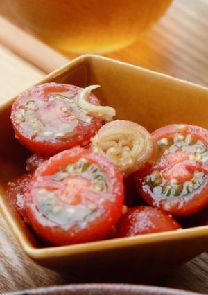 トマトとみょうがのごま和え-レシピのメイン写真