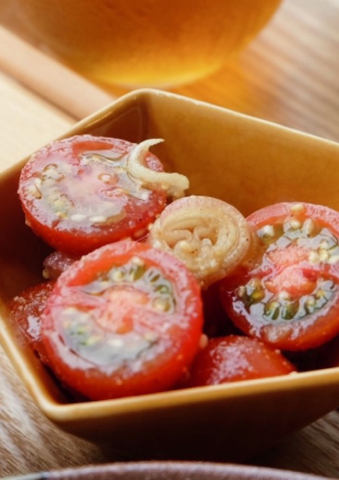 トマトとみょうがのごま和え-レシピのメイン写真
