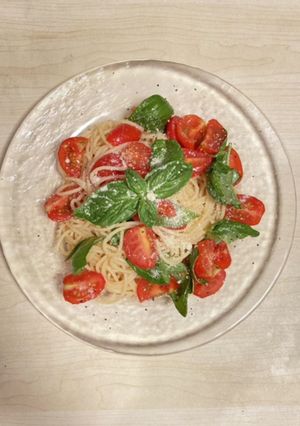 フルーツトマトの冷製パスタ-レシピのメイン写真