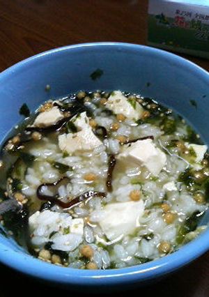 主婦のずぼら昼食☆豆腐の茶漬け-レシピのメイン写真