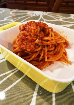 ワンポット★簡単ツナのトマトソースパスタ-レシピのメイン写真