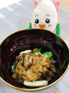 小松菜のなめこ和え-レシピのメイン写真
