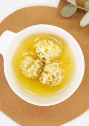 【離乳食完了期】鶏団子のスープ-レシピのメイン写真