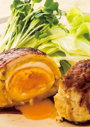 月見つくねの照り焼き-レシピのメイン写真
