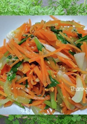 にんじんとチンゲン菜のナムル♪(生姜)-レシピのメイン写真
