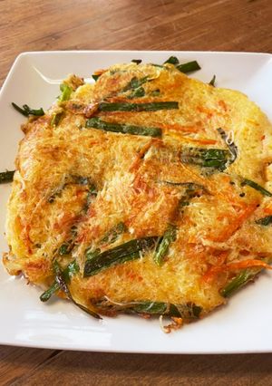 明太とニラのそうめんチヂミ-レシピのメイン写真