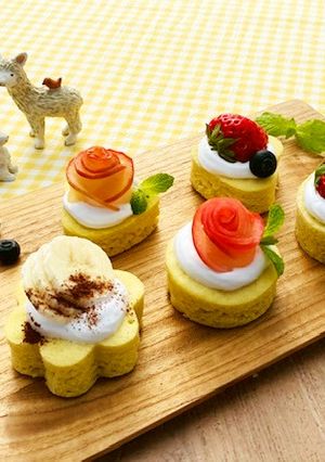レンジ簡単☆可愛いプチケーキ(卵乳小麦無-レシピのメイン写真