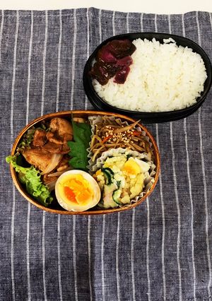 豚こま焼肉弁当　〜高校生男子弁当〜-レシピのメイン写真