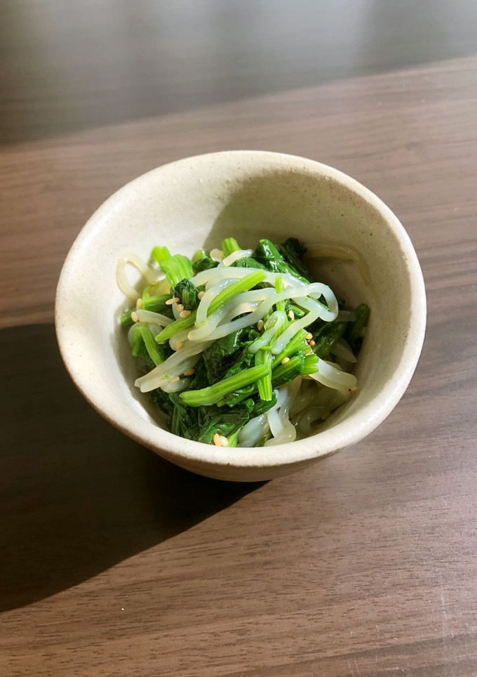 ほうれん草と糸こんのごま和え-レシピのメイン写真