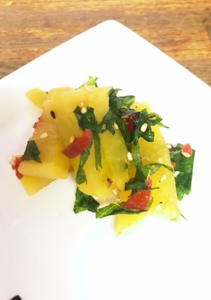 青しそと梅でおつまみ沢庵-レシピのメイン写真