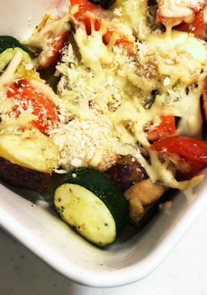 ひとくち野菜のオーブン焼き-レシピのメイン写真