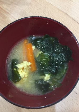卵みそ汁-レシピのメイン写真
