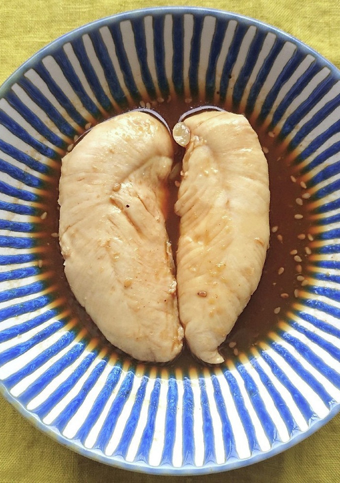 レンジで３分簡単♪ささみの焼肉のたれ蒸し-レシピのメイン写真