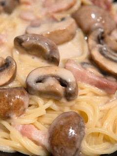 ベーコンとマッシュルームのパスタ-レシピのメイン写真