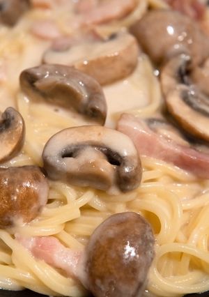 ベーコンとマッシュルームのパスタ-レシピのメイン写真