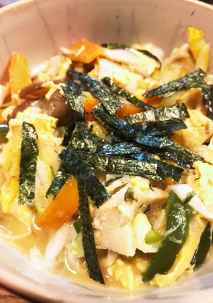 高野豆腐の卵とじ-レシピのメイン写真