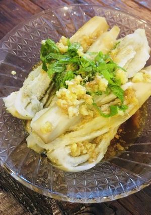 レンジで簡単！白茄子麺つゆ-レシピのメイン写真