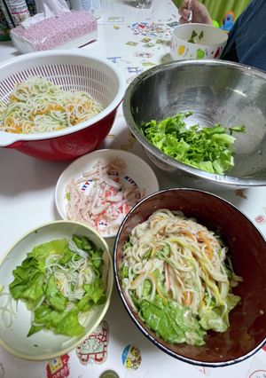超お手軽！サラダ風そうめん-レシピのメイン写真