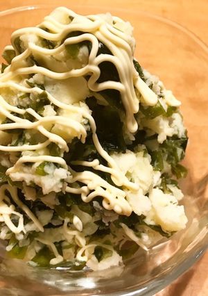 たっぷりワカメのポテトサラダ-レシピのメイン写真