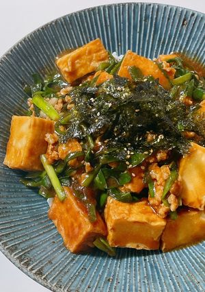 厚揚げとニラの肉味噌丼-レシピのメイン写真